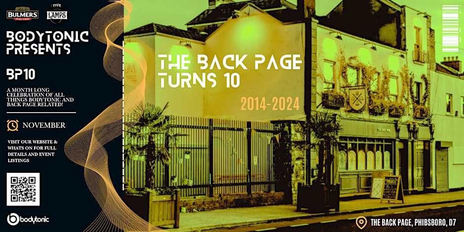 The Back Page Turns 10: Big Birthday Bash