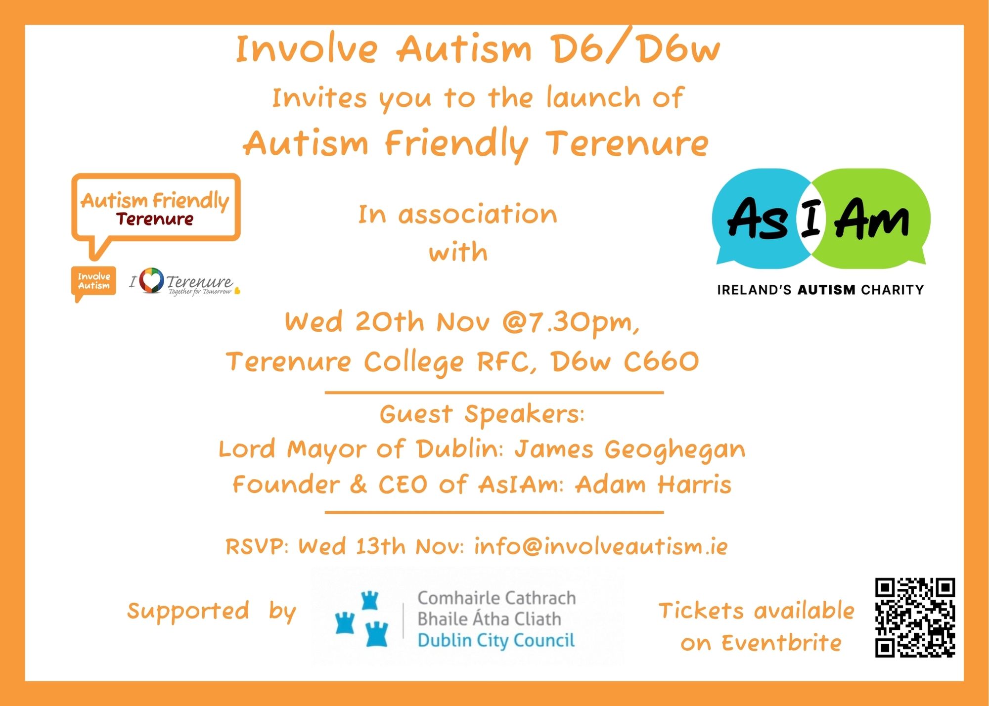 Dublin City Council DCC, Involve Autism